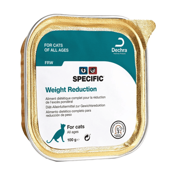 A tray of Specific weight reduction wet cat food.