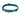 White background with a teal coloured Twiggy Tags Lagoon Adventure dog collar with a clip and d-ring with a tag with text 'Twiggy Tags'.