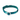 White background with a teal coloured Twiggy Tags Lagoon Adventure dog collar with a clip and d-ring.