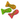 Three catnip fish shaped cat toys: one yellow with red spots, one green with yellow stripes and one red with blue stars pictured on a white background.