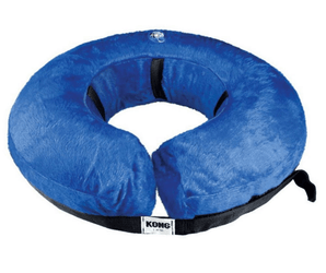 Blue inflatable dog recovery cone