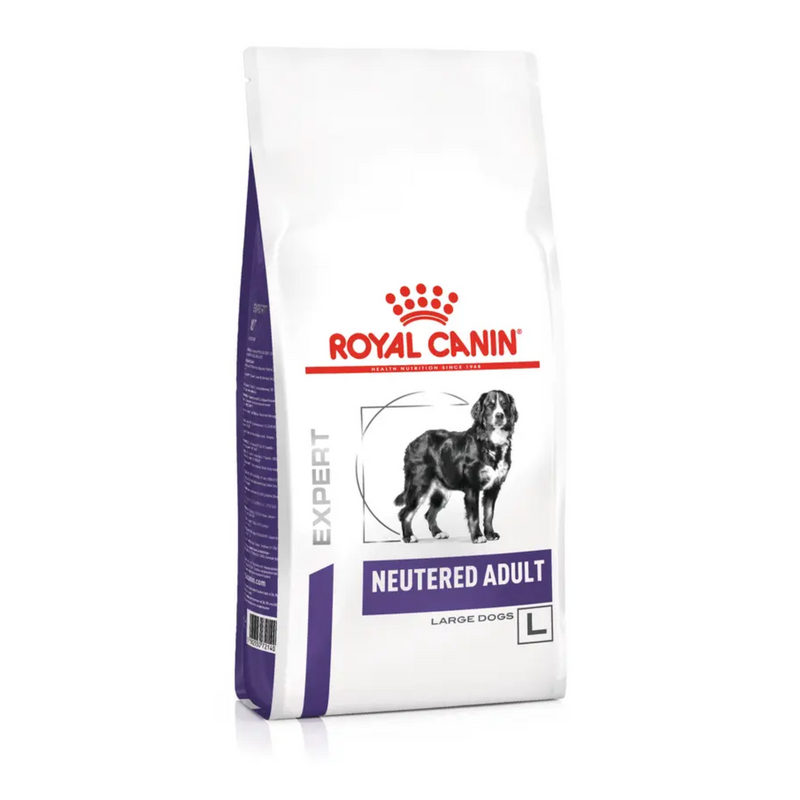 A bag of ROYAL CANIN® Neutered Adult for Large Dogs