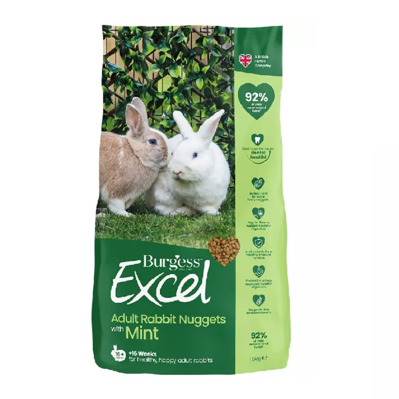 Excel Adult Light Rabbit Nuggets with Mint Front Packaging