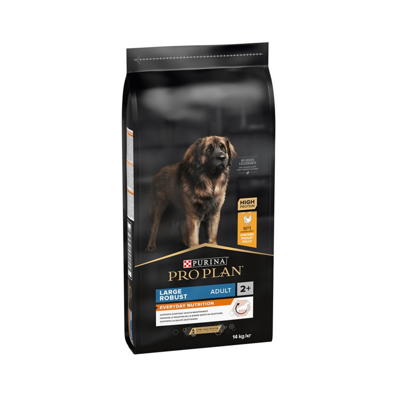 Purina Pro Large Robust Breed Adult Dry Food (Chicken) on white background
