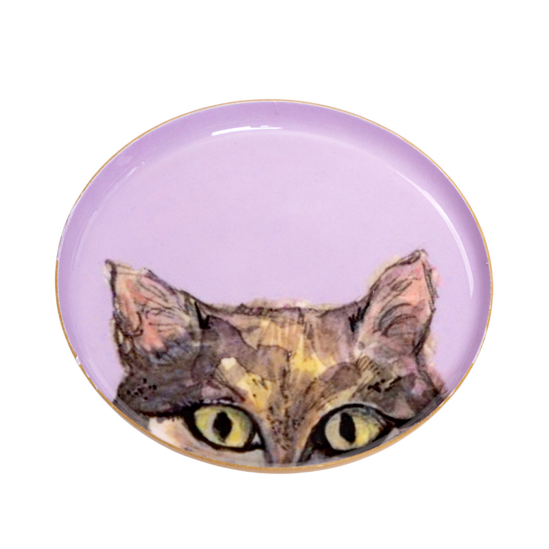 Cat Round Trinket Dish