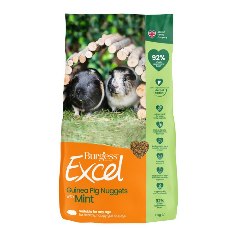 Burgess Excel Guinea Pig with Mint Front Packaging