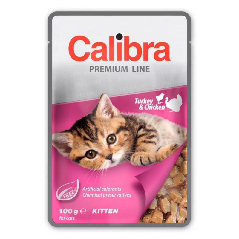 Calibra Premium Pouches | Kitten | Turkey & Chicken