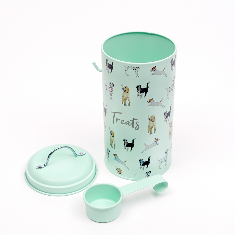 Dog Print Treat Tin