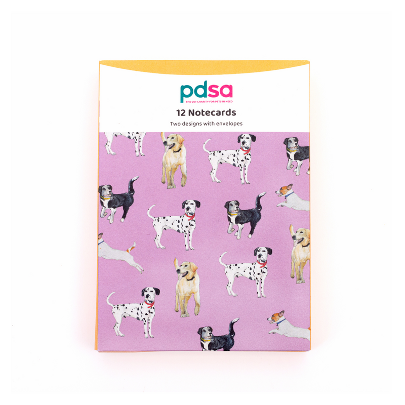Dog Print Note Cards (Set of 12)
