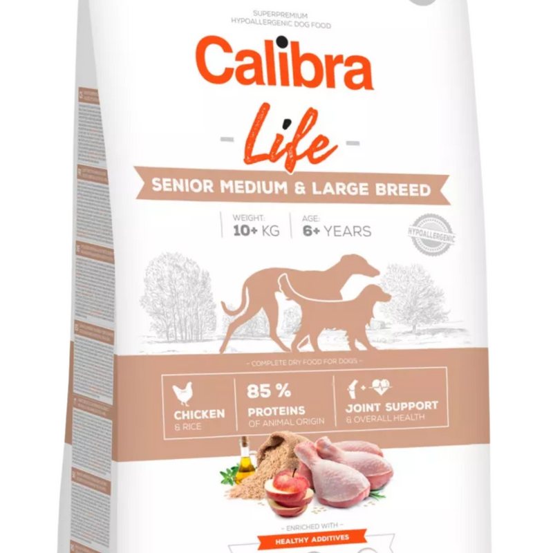 Calibra Life | Medium & Large Senior Dog | Chicken Zoom