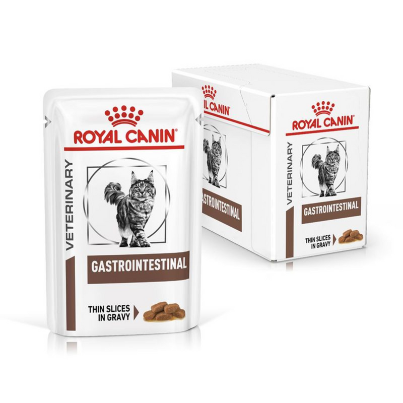 Royal Canin Gastrointestinal Fibre Response Wet Cat Food Pouch Box