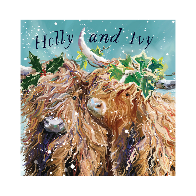 Holly and Ivy Highland Cows