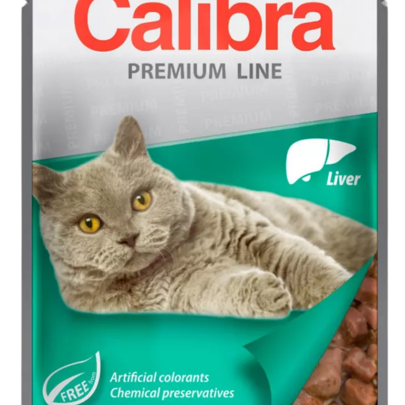 Calibra Premium Pouches | Adult Cat | Sterilised Liver Zoom