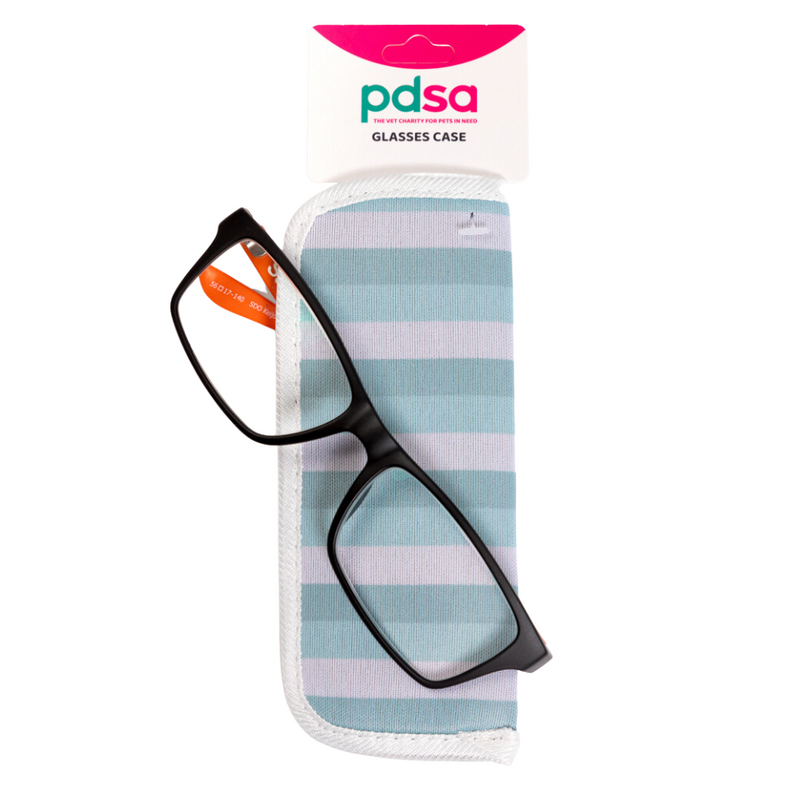 Stripe Soft Glasses Case