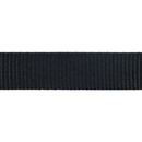 Close-up of a black belt strap on a white background
