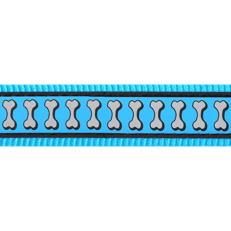The Red Dingo Turquoise Reflective Dog Collar pattern
