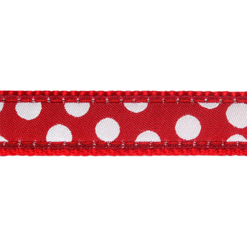 The Red Dingo Red Spots Dog Collar pattern