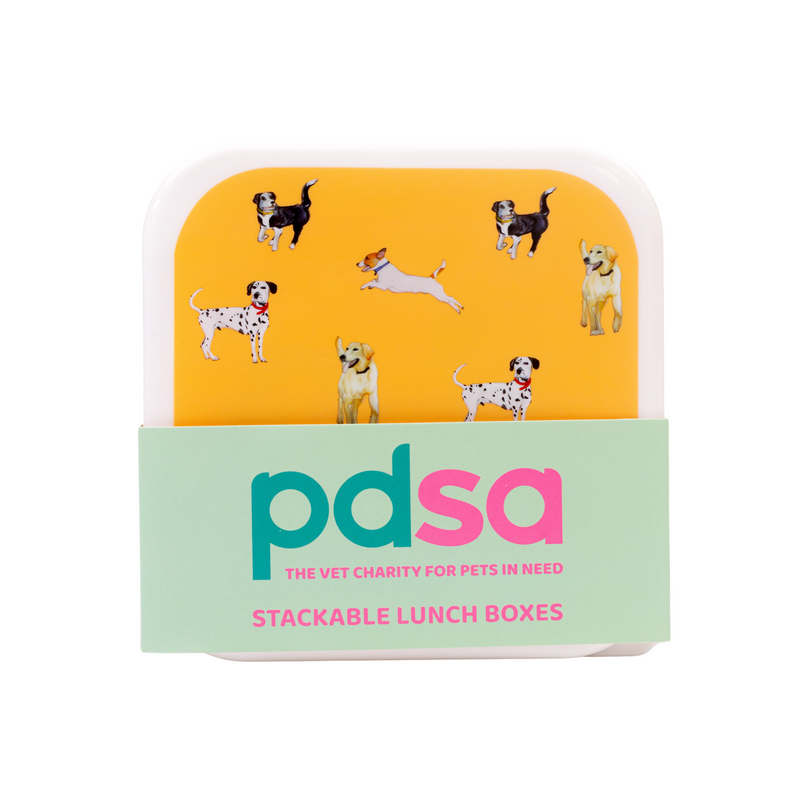 Dog Print Lunch Boxes (Set of 3)