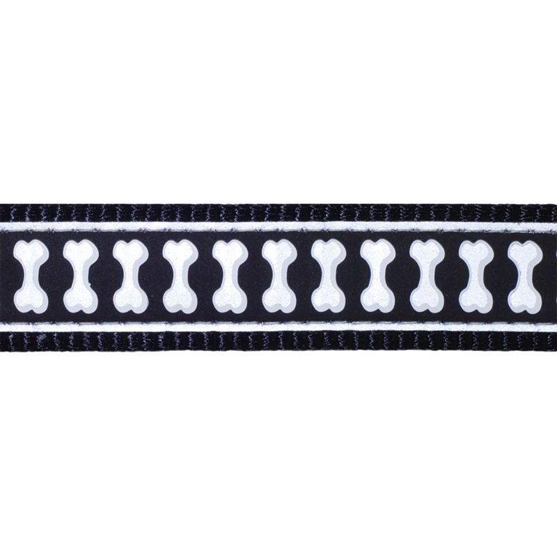 The Red Dingo Black Reflective Dog Collar pattern