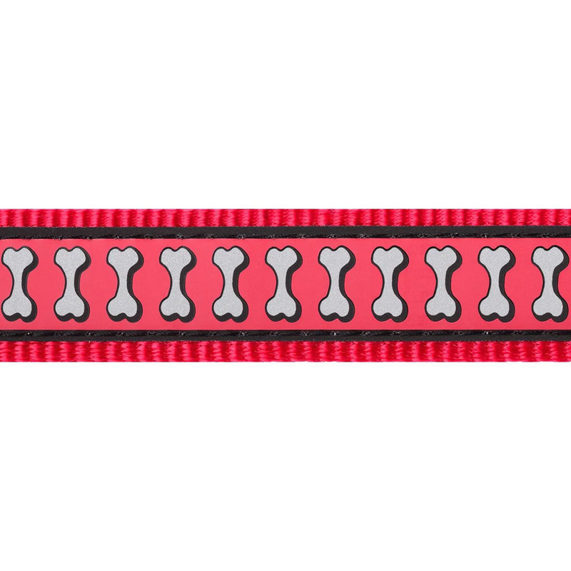 The Red Dingo Red Reflective Dog Collar pattern