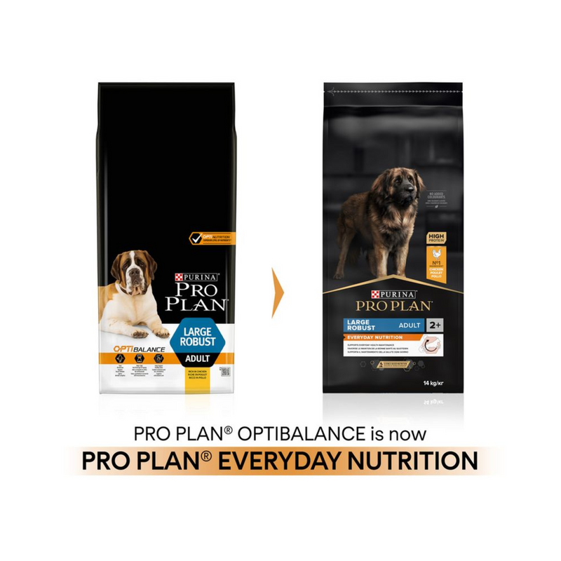 Purina Pro Large Robust Breed Adult Dry Food (Chicken) info graphic