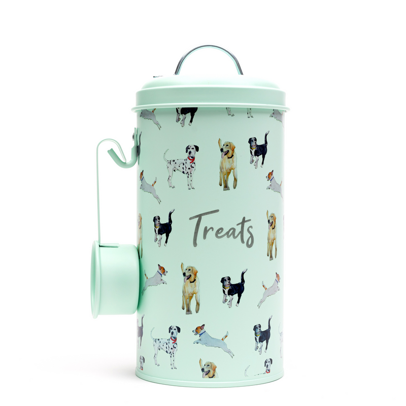 Dog Print Treat Tin