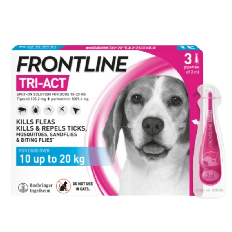 Frontline Tri-Act Spot On Solution For Dogs - 10-20kg