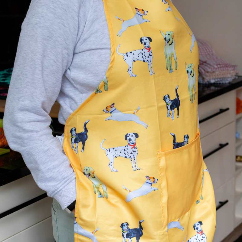 Dog Print Apron