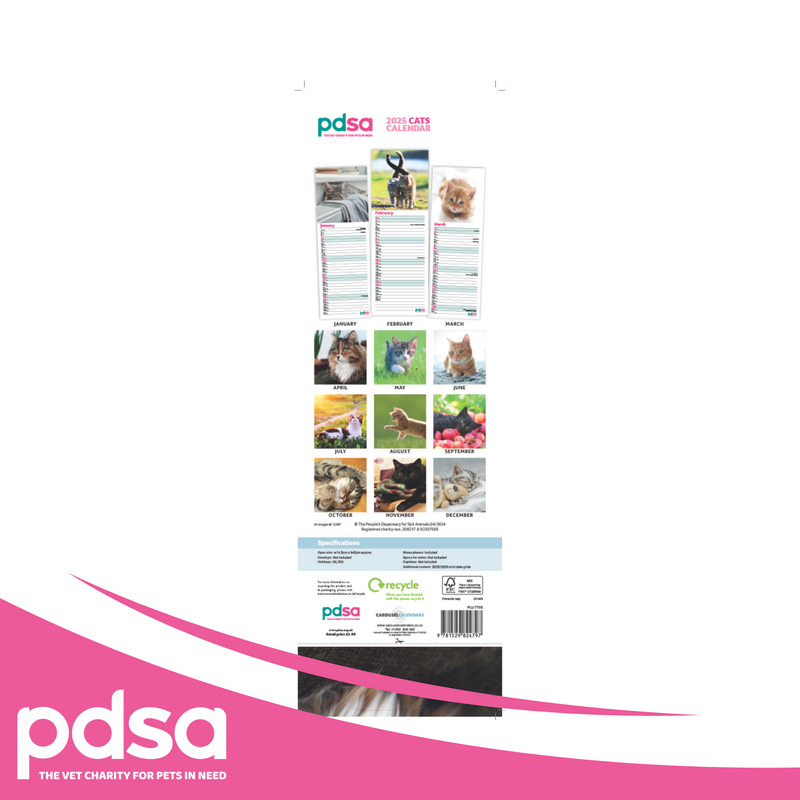 PDSA Cat Calendar 2025