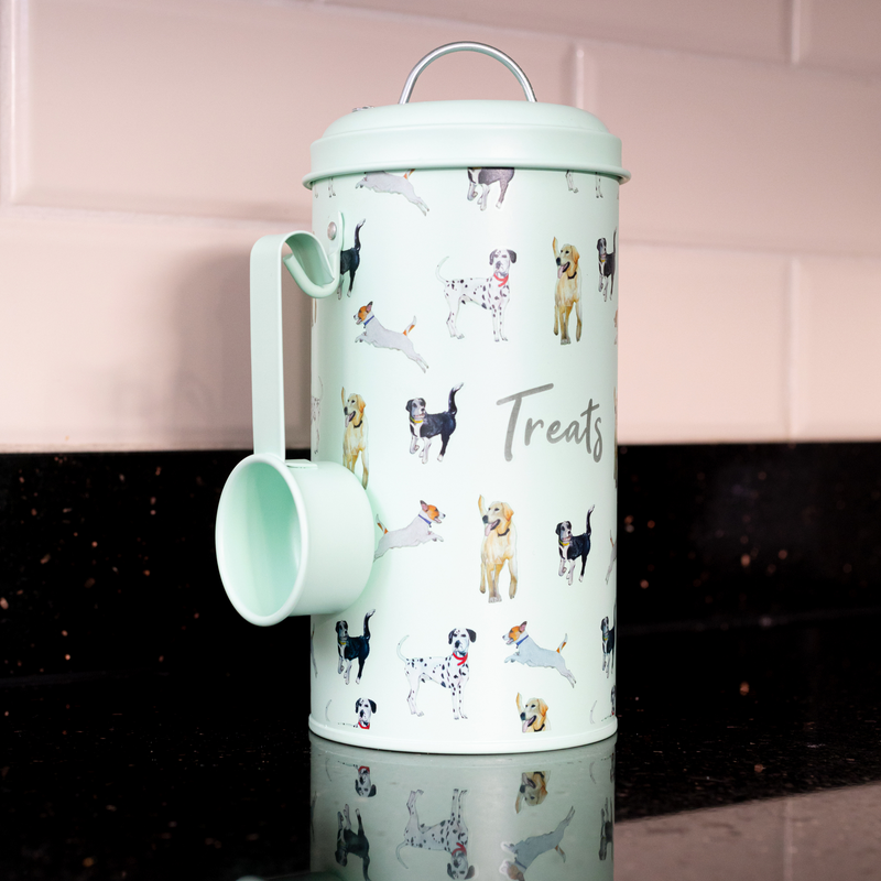 Dog Print Treat Tin