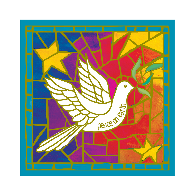 Stained Glass Dove