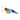 An Ancol chirping multicoloured Bullfinch bird shaped plush cat toy, shown on a white background.