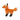 A side view of an Ancol Heritage fox plush toy with orange fur, white chest, white ears and tail, and black paws and nose, photographed on a plain white background.