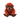 An Ancol plush dog toy orangutan, with reddish-brown fur, a dark brown face and hands, and small orange accents around the eyes and nose, photographed on a plain white background.