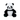 An Ancol 'Made From' Plush panda dog toy with a recycle symbol on it's foot, pictured on a white background.