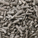 Close up of a pile of back 2 nature recycled paper small animal bedding and litter. 