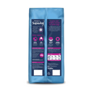 White background with back view of a bag of Burgess Supadog Adult Greyhound and Lurcher dry food. 