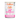 A can of Calibra Life Puppy & Junior wet dog food, featuring a white label with pink and orange text and a pink puppy silhouette, on a plain white background.