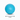 A bright sky blue polymer dog toy ball with embossed dog icons and the brand name 'Coachi' in the centre shown on a clean white background. Shown on a white background with a black dimension arrow labelled 6"/15cm below it.