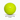 A bright lime green polymer dog toy ball with embossed dog icons and the brand name 'Coachi' in the centre shown on a clean white background. Shown on a white background with a black dimension arrow labelled 10"/25cm below it.