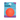 Coach Boomi Ball dog toy in Sunset Coral, shown in its original retail packaging. The packaging is light blue and purple with a clear window displaying the round, textured orange-red ball inside.