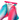 Two fish-shaped cat toys with realistic scales, one in blue and pink and the other in pink and teal, attached to a white retail card with the brand name 'pdsa' and a green 'Made in UK' seal.