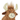 A close up of a plush Highland cow toy with a shaggy brown textured body, cream-colored horns and snout, and dark brown ears and hooves, shown on a plain white background.