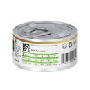 Back view of Hills Prescription Metabolic Adult cat stew food tin on a white background. 