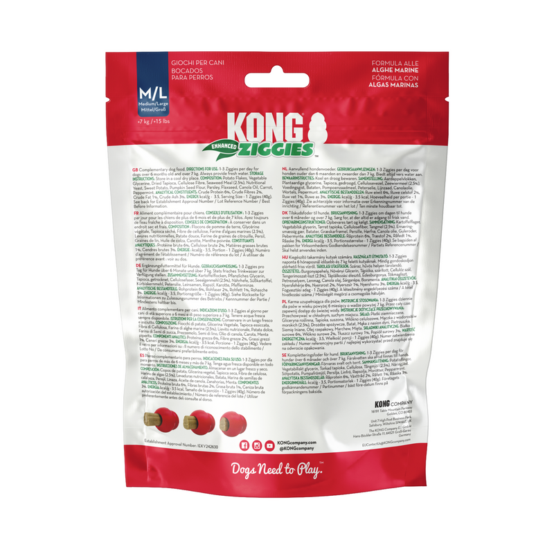KONG Ziggies back of packet