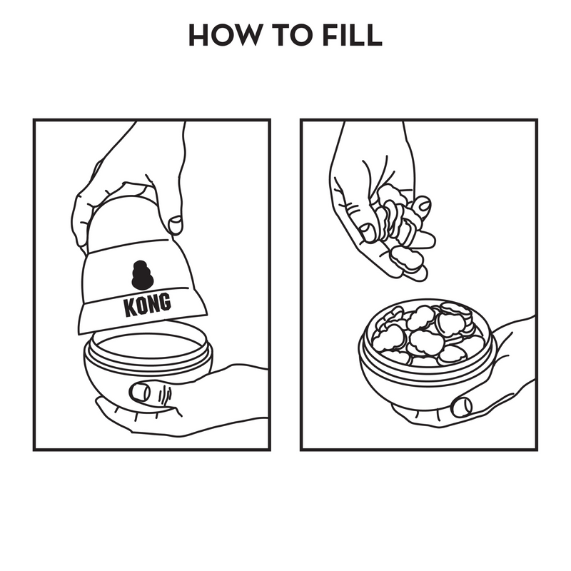How to fill KONG Wobbler infographic
