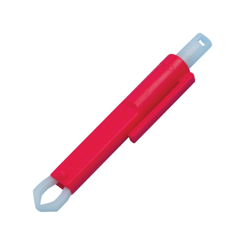Red forceps tick pen