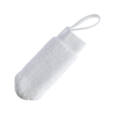 White background with a white Petosan Microfibre fingercloth Oral Cleaner for pets. 