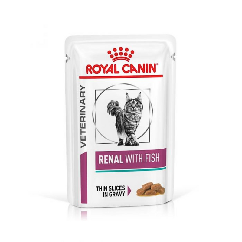 ROYAL CANIN® Renal With Fish Thin Slices In Gravy - 85g x 12 x4