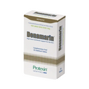 White background with a box of Protexin Denamarin 30 coated capsules picutred. Text on the box reads 'High level nutritional support for the liver, Complementary Feed, 30 coated tablets'.
